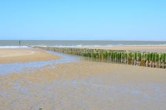 Beach In Breskens, Zeeland Royalty Free Stock Images Beach In Breskens, Zeeland Royalty Free Stock Images