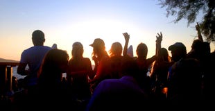 Beach Party - HVAR- Croatia royalty free stock photos Beach Party - HVAR- Croatia royalty free stock photos