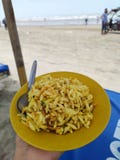 Beach Side Snack Time royalty free stock image Beach Side Snack Time royalty free stock image