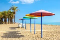 Beach in Torremolinos. Malaga province, Costa del Sol, Andalusia stock images Beach in Torremolinos. Malaga province, Costa del Sol, Andalusia stock images