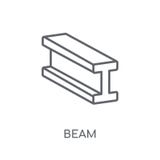 Beam linear icon. Modern outline Beam logo concept on white back stock illustration Beam linear icon. Modern outline Beam logo concept on white back stock illustration