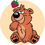 Bear With Raspberries Royalty Free Stock Photo