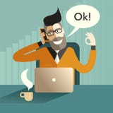Positive growth OK royalty free illustration Positive growth OK royalty free illustration