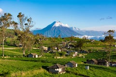 The Beaty of the nature, tungurahua volcano located  in the Andean zone of Ecuador