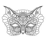 Beau chat de masque de mascarade de vecteur illustration stock Beau chat de masque de mascarade de vecteur illustration stock