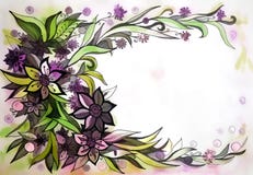 Beau Dessin Graphique Des Fleurs Illustration Stock