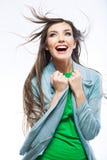 Beau jeune femme avec le long cheveu image libre de droits Beau jeune femme avec le long cheveu image libre de droits