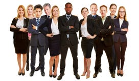 Beaucoup de conseillers commerciaux comme équipe image libre de droits Beaucoup de conseillers commerciaux comme équipe image libre de droits