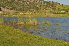 The beautiful Akrounta Dam in Cyprus