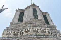 Pagoda wat arun Bangkok Thailand, one of most famous temple in Thialand royalty free stock images Pagoda wat arun Bangkok Thailand, one of most famous temple in Thialand royalty free stock images