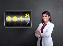 Happy New Year 2018 royalty free stock photo Happy New Year 2018 royalty free stock photo