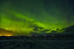 Beautiful aurora borealis in Iceland, shot in early winter perio Stock Image Beautiful aurora borealis in Iceland, shot in early winter perio Stock Image