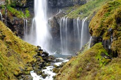 Beautiful in autumn season leaves at Kegon Falls royalty free stock photos Beautiful in autumn season leaves at Kegon Falls royalty free stock photos