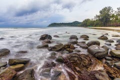 Beautiful beach and stone at Kood Island stock photo Beautiful beach and stone at Kood Island stock photo