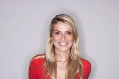 Beautiful blond woman with a radiant smile Stock Photos Beautiful blond woman with a radiant smile Stock Photos
