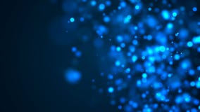 Beautiful blue glowing bokeh, shallow depth of field, computer generated abstract background, 3D render backdrop