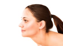 Beautiful brown hair woman stock image Beautiful brown hair woman stock image