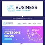 Beautiful Business Concept Brand Name hill, landscape, nature, m stock illustration Beautiful Business Concept Brand Name hill, landscape, nature, m stock illustration