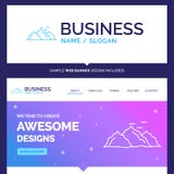 Beautiful Business Concept Brand Name mountain, landscape, hill stock illustration Beautiful Business Concept Brand Name mountain, landscape, hill stock illustration