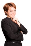 Beautiful Business Woman Thinking Stock Photos Beautiful Business Woman Thinking Stock Photos