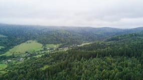 Beautiful cloudy green mountain landscape with trees in Carpathians stock photography Beautiful cloudy green mountain landscape with trees in Carpathians stock photography