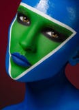 Beautiful creative makeup royalty free stock image Beautiful creative makeup royalty free stock image