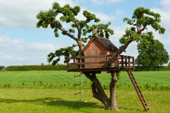 Beautiful Creative Tree House Royalty Free Stock Photography