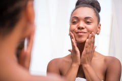Beautiful dark skinned girl royalty free stock images Beautiful dark skinned girl royalty free stock images