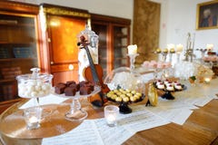 Beautiful Desserts, Sweets And Candy Table Stock Images Beautiful Desserts, Sweets And Candy Table Stock Images