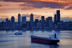 Seattle Sunrise Royalty Free Stock Photo Seattle Sunrise Royalty Free Stock Photo