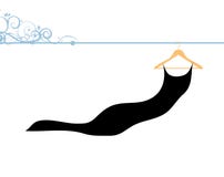 Beautiful Dress Black On Hanger Royalty Free Stock Images Beautiful Dress Black On Hanger Royalty Free Stock Images