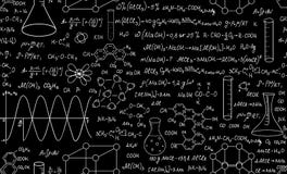 Beautiful Educational Chemistry Vector Seamless Pattern With Plots, Formulas And Laboratory Equipment. Scientific Background Stock Photos Beautiful Educational Chemistry Vector Seamless Pattern With Plots, Formulas And Laboratory Equipment. Scientific Background Stock Photos