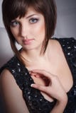 Beautiful Elegant Young Woman Wearing Black Dress Royalty Free Stock Image Beautiful Elegant Young Woman Wearing Black Dress Royalty Free Stock Image