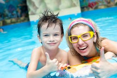 Rest in aquapark stock image Rest in aquapark stock image