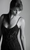 Beautiful Fashion Shot Of Hispanic Lady In Black Royalty Free Stock Image