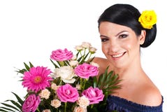 Beautiful Florist Woman Stock Image Beautiful Florist Woman Stock Image
