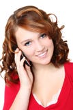 Beautiful Fourteen Teen Girl with Cellphone Royalty Free Stock Images Beautiful Fourteen Teen Girl with Cellphone Royalty Free Stock Images