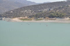 The beautiful Germasogeia dam in Cyprus