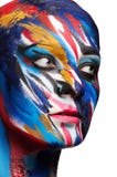 Beautiful girl with bright colored makeup Royalty Free Stock Image Beautiful girl with bright colored makeup Royalty Free Stock Image
