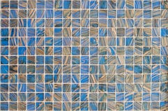 Beautiful glass mosaic for repair of elements with blue and yellow stripes stock photos Beautiful glass mosaic for repair of elements with blue and yellow stripes stock photos