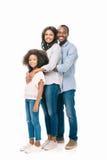 beautiful happy african american family with one child standing together royalty free stock photos beautiful happy african american family with one child standing together royalty free stock photos