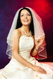 Beautiful Happy Laughing Bride Stock Photography