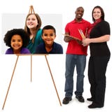 Beautiful Interracial Family Portrait stock photography Beautiful Interracial Family Portrait stock photography