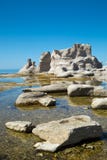 Beautiful landscape at Mingan in Quebec in Canada Royalty Free Stock Photo Beautiful landscape at Mingan in Quebec in Canada Royalty Free Stock Photo
