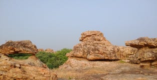 A beautiful lion shaped rock structures in orvakal kurnool India