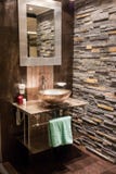 Beautiful Modern Bathroom In Luxury New Home Stock Image