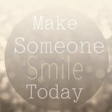 Beautiful Motivational quote with message Make Someone Smile To royalty free stock image Beautiful Motivational quote with message Make Someone Smile To royalty free stock image
