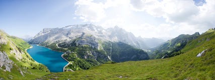 Beautiful mountain panorama - marmolada glacier Royalty Free Stock Image Beautiful mountain panorama - marmolada glacier Royalty Free Stock Image