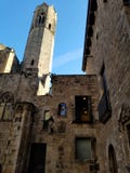 The streets of Gothic Quarters Barcelona royalty free stock image The streets of Gothic Quarters Barcelona royalty free stock image
