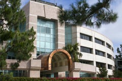 Beautiful new corporate office building entrance stock photos Beautiful new corporate office building entrance stock photos